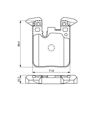 Diskli fren balatası seti; arka 1