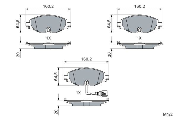Diskli fren balatası seti; ön 5