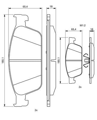 Diskli fren balatası seti; ön 8