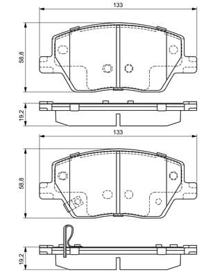 Diskli fren balatası seti; ön 8