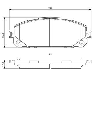 Diskli fren balatası seti; ön 6