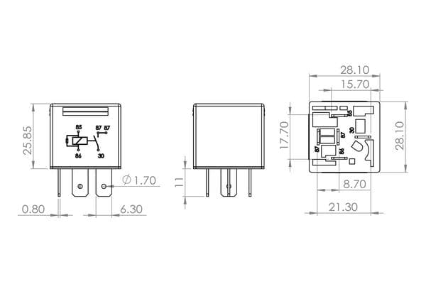 Röle, kilitleyici- 5