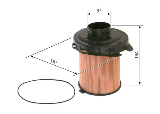 Hava filtresi elemanı, Motor 5