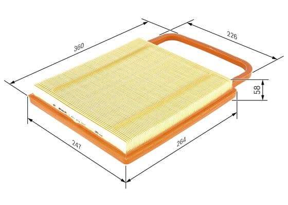 Hava filtresi elemanı, Motor 1