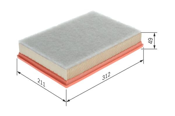 Hava filtresi elemanı, Motor 1