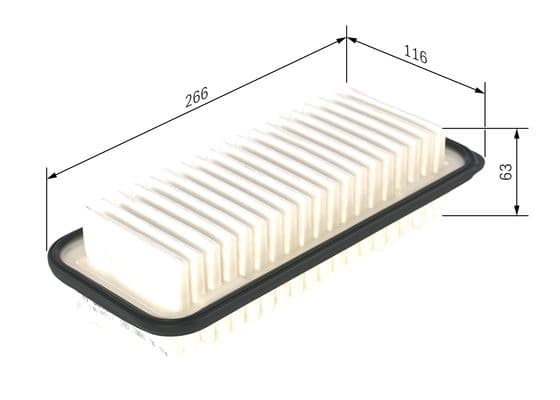 Hava filtresi elemanı, Motor 1