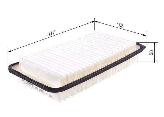 Hava filtresi elemanı, Motor 5