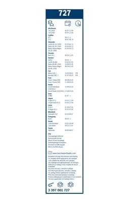 Silecek lastiği, set 6