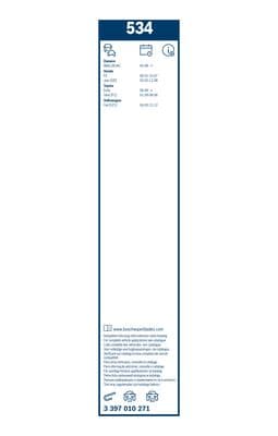 Silecek lastiği, set 6