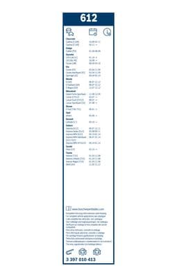 Silecek lastiği, set 6