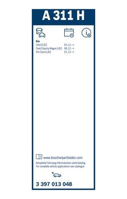 Aerotwin silecek, Arka 3