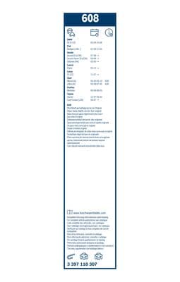 Silecek lastiği, set 6