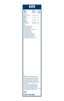 Silecek lastiği, set 6