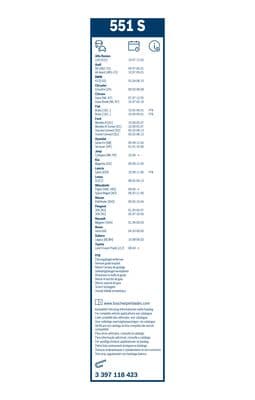 Spoiler silecek süpürgesi, Set 6