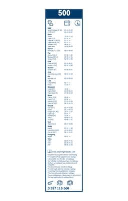 Silecek lastiği, set 6